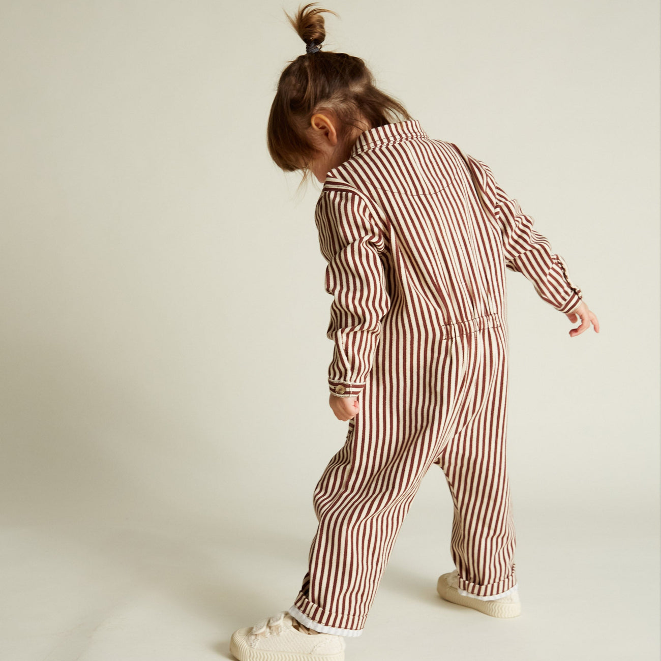 Syd Maroon Stripe Boilersuit Overall
